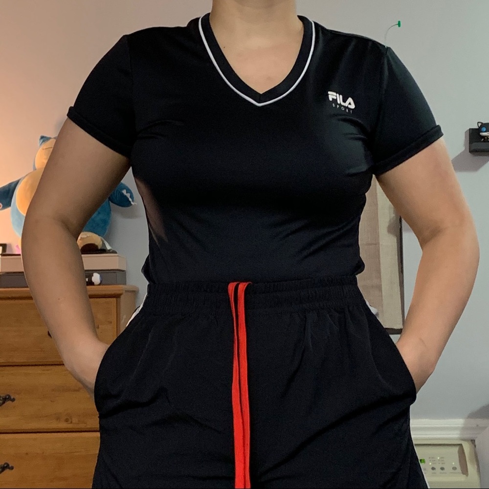 Fila v neck athletic shirt